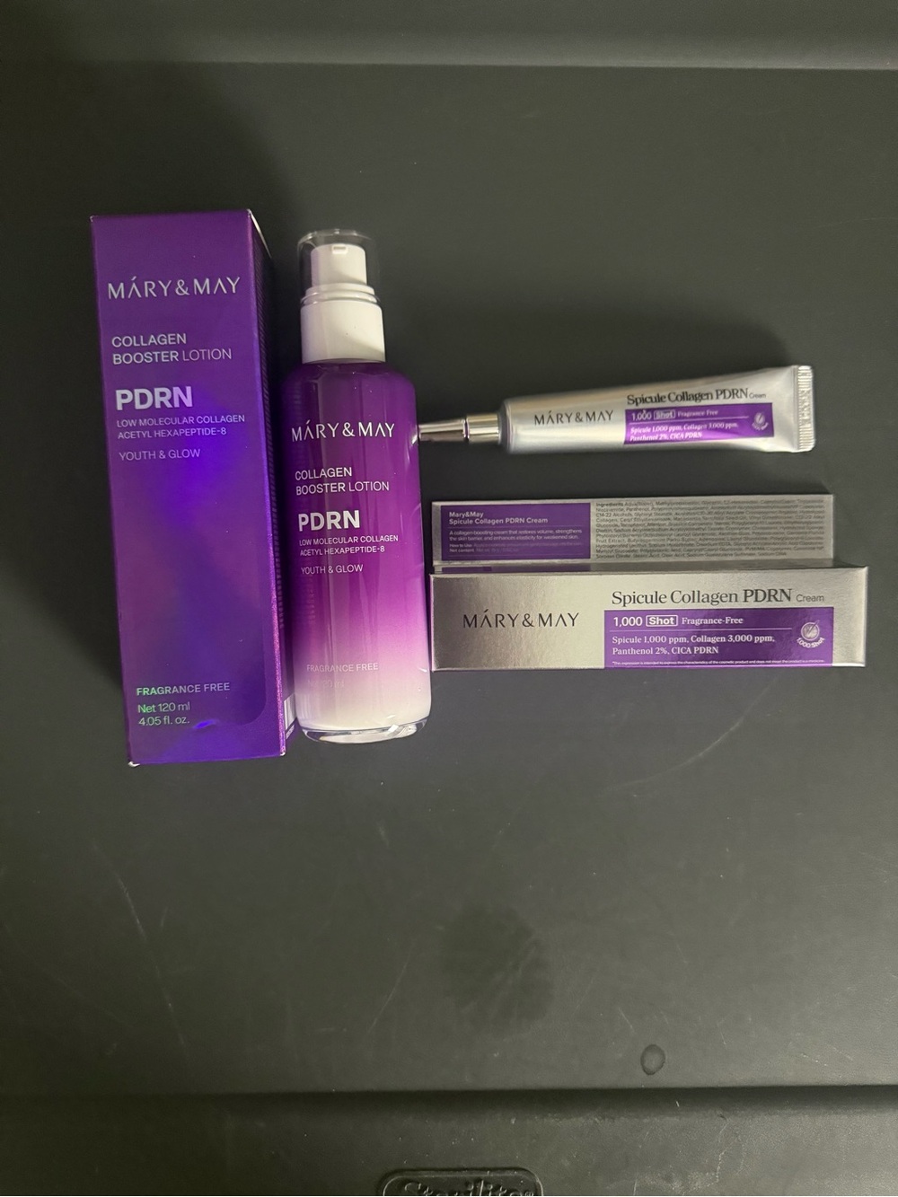 NEW MÁRY & MAY Collagen Booster Lotion + Spicule Collagen PDRN duo